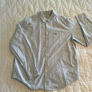 Lacoste Button Down Men’s Shirt. Light Blue Size L
